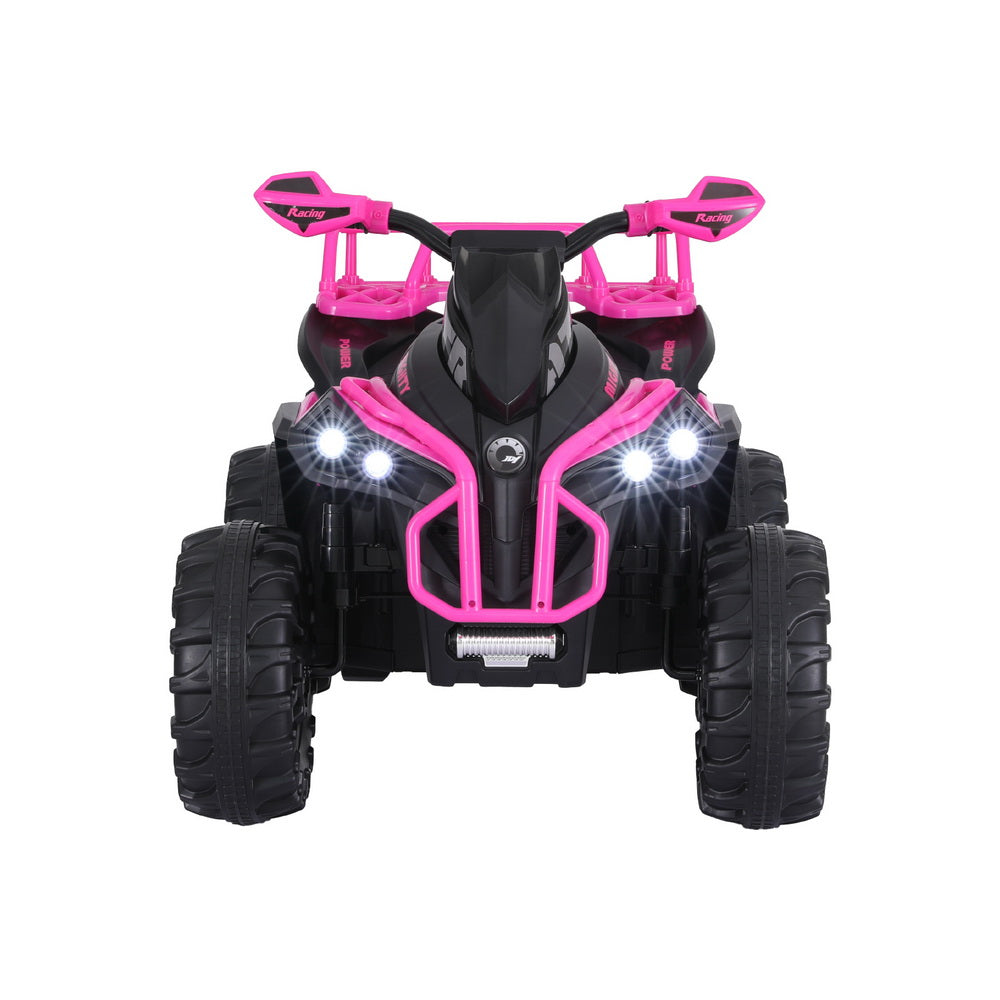 12V Kids Electric Ride-On Quad Bike, Pink
