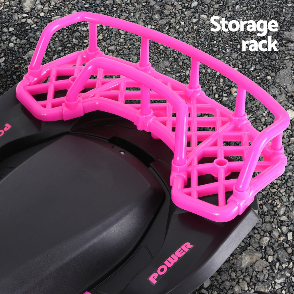 12V Kids Electric Ride-On Quad Bike, Pink