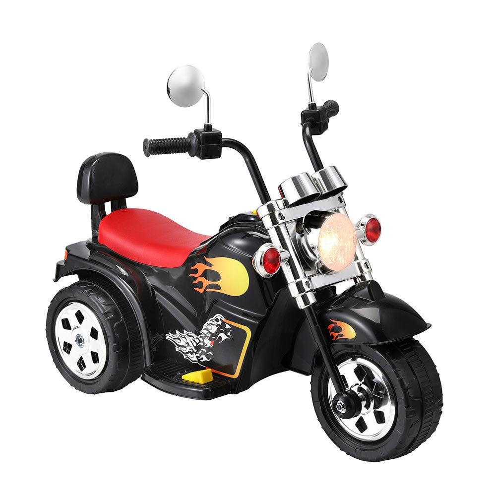 6V Kids Electric Ride-On Motorbike, Black