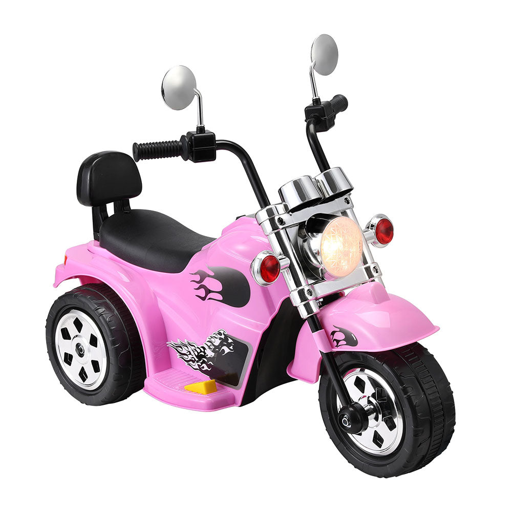6V Kids Electric Ride-On Motorbike, Pink