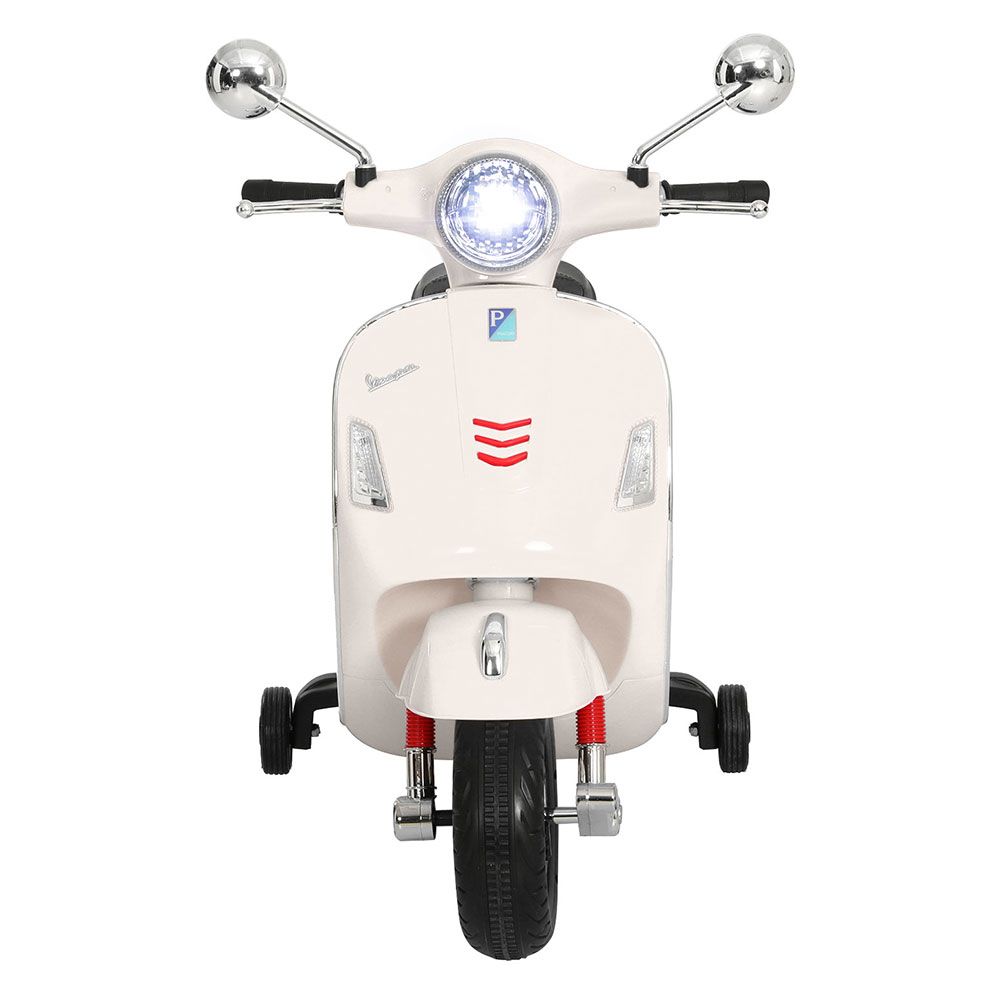 Vespa GTS 6V Kids Electric Ride-On Motorbike, White