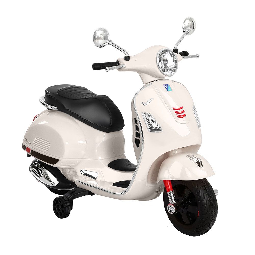 Vespa GTS 6V Kids Electric Ride-On Motorbike, White