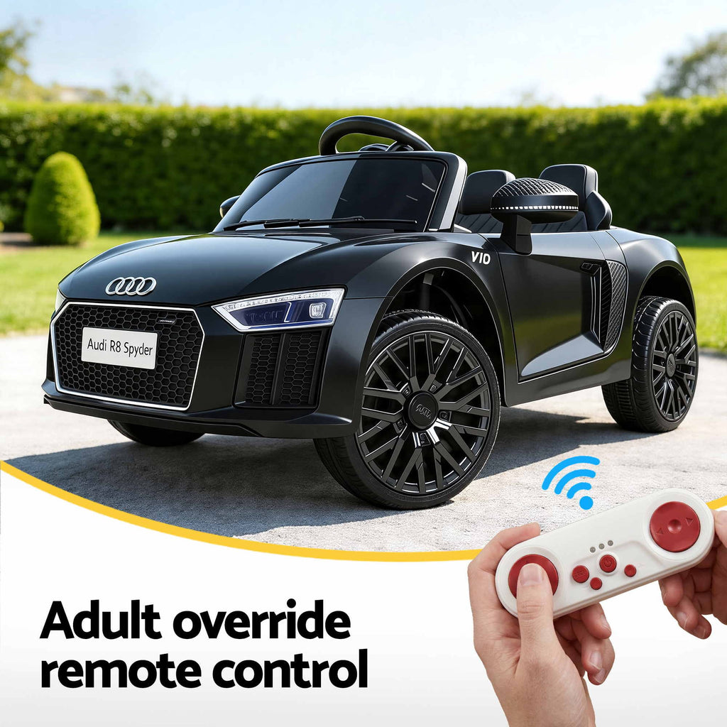Audi R8 6V Kids Electric Ride-On Car, Black