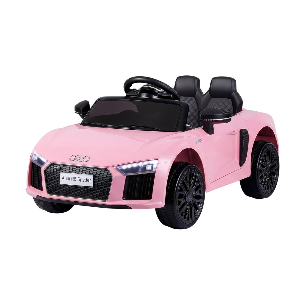 Audi R8 12V Kids Electric Ride-On Car, Pink