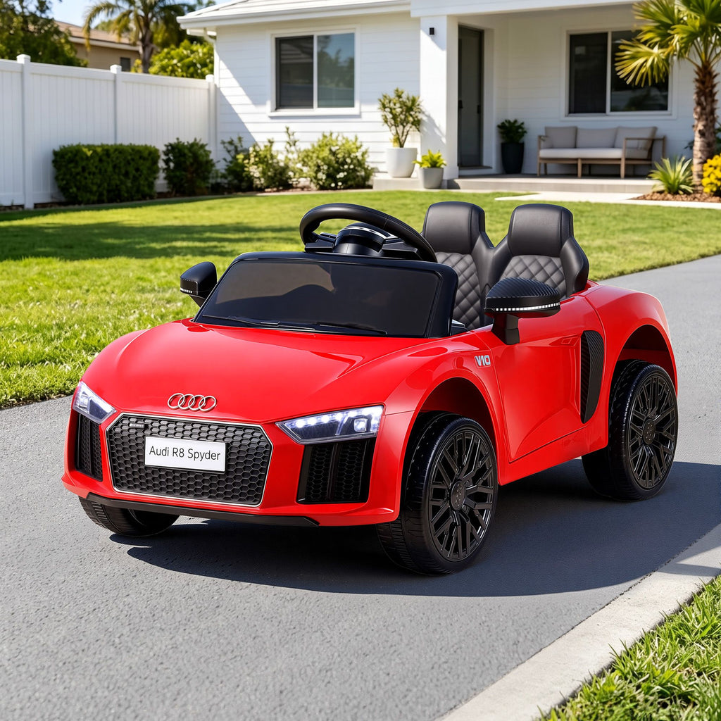 Audi R8 12V Kids Electric Ride-On Car, Red