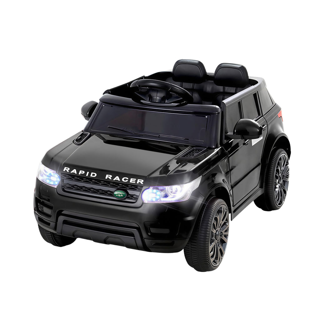 12V Range Rover-Inspired Kids Electric Ride-On Car, Black