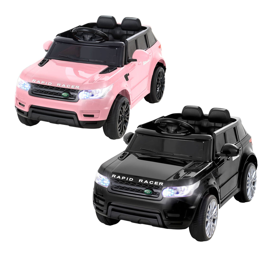 6V Range Rover-Inspired Kids Electric Ride-On Car, Black