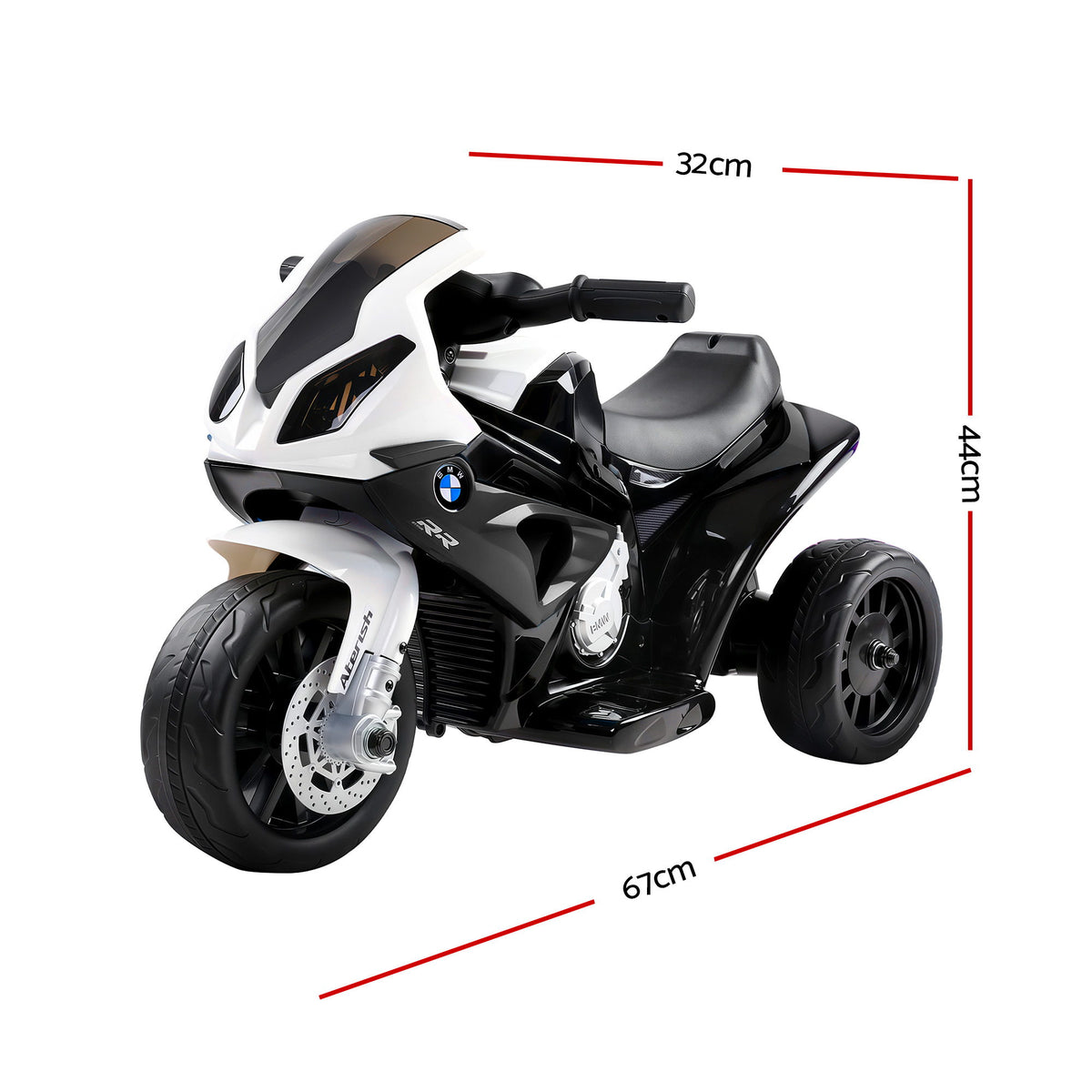 BMW S1000RR 6V Kids Electric Ride-On Motorbike, Black