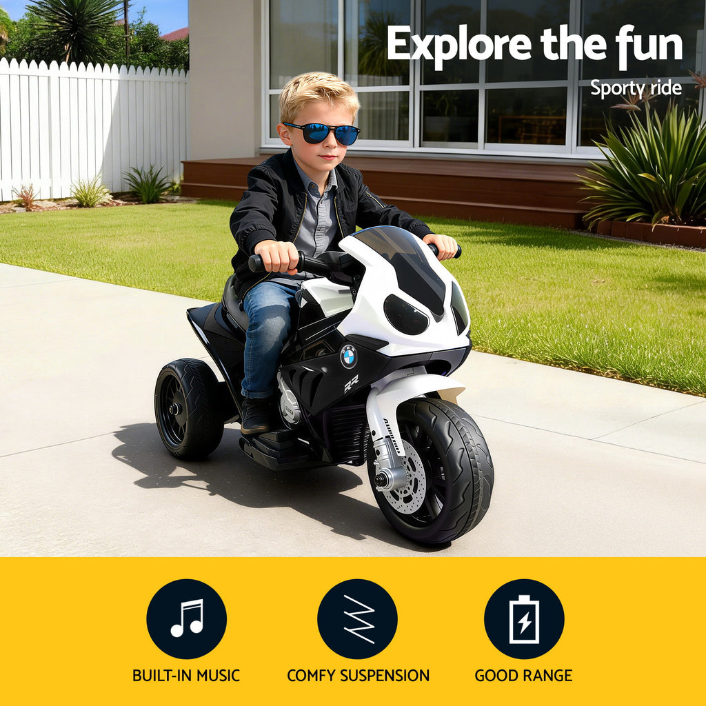 BMW S1000RR 6V Kids Electric Ride-On Motorbike, Black