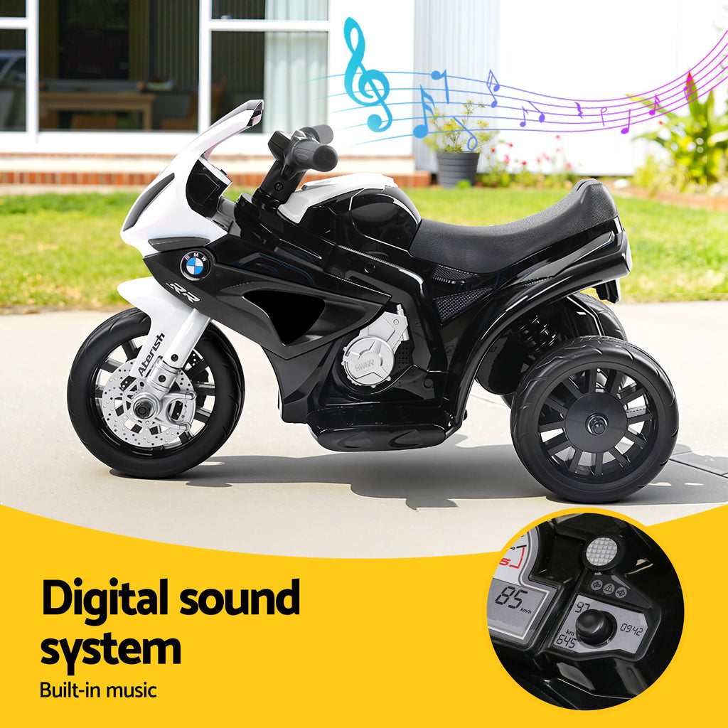 BMW S1000RR 6V Kids Electric Ride-On Motorbike, Black