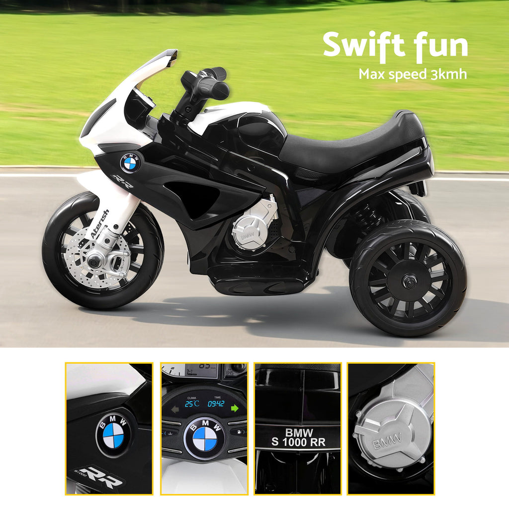 BMW S1000RR 6V Kids Electric Ride-On Motorbike, Black
