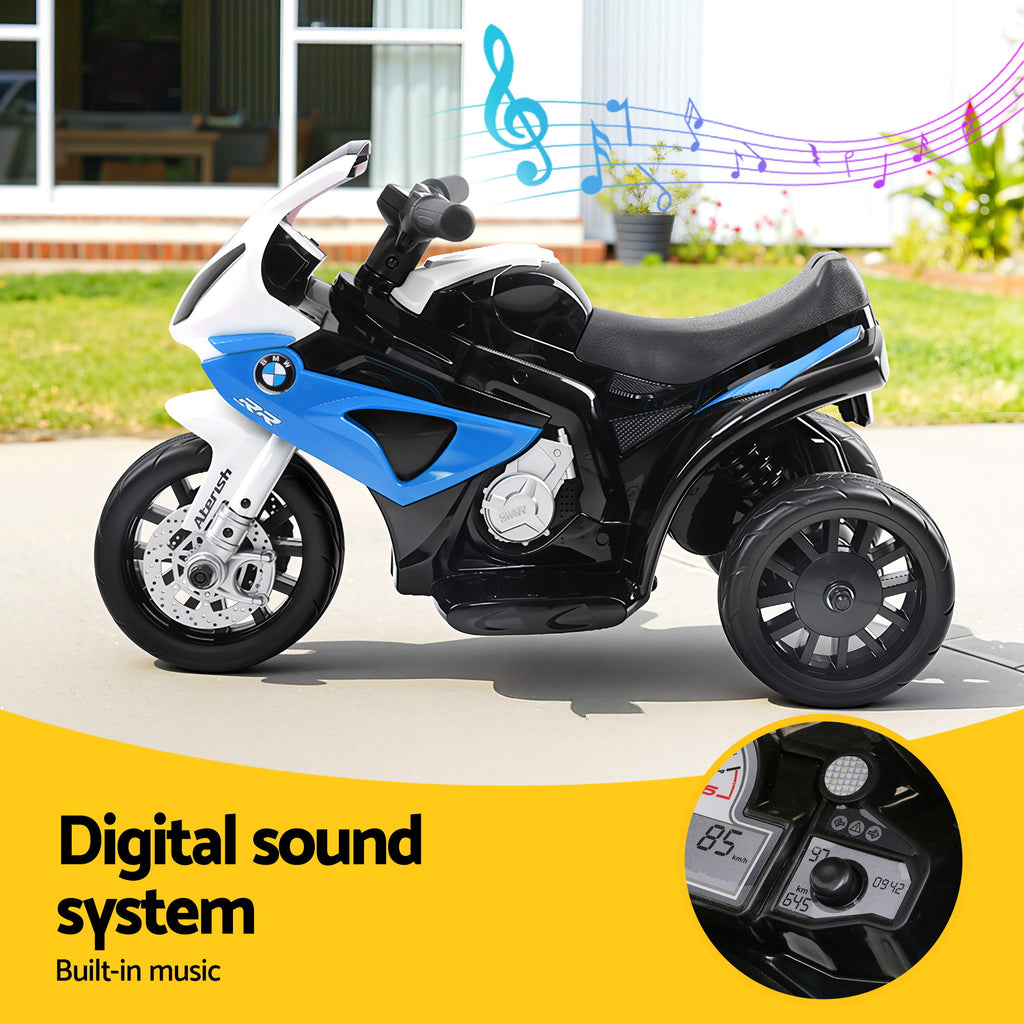 BMW S1000RR 6V Kids Electric Ride-On Motorbike, Blue