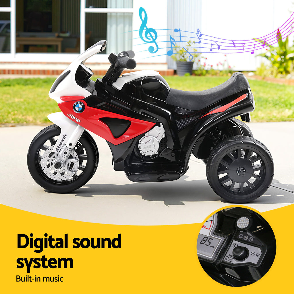 6V Licensed BMW S1000RR Kids Electric Ride On Motorbike - Red