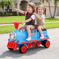 12V Kids Electric Ride-On Train, Blue