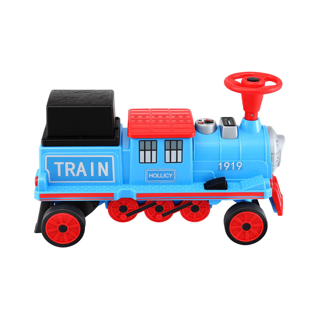12V Kids Electric Ride-On Train, Blue