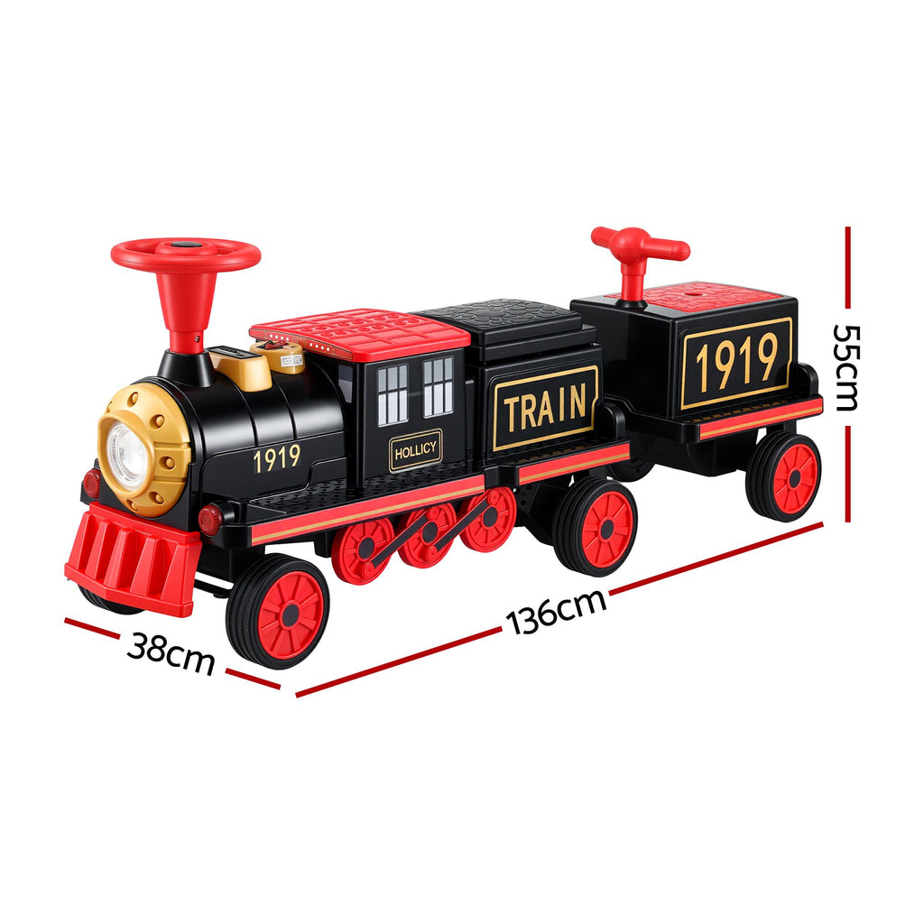 12V 2 Seater Kids Electric Ride-On Train, Red