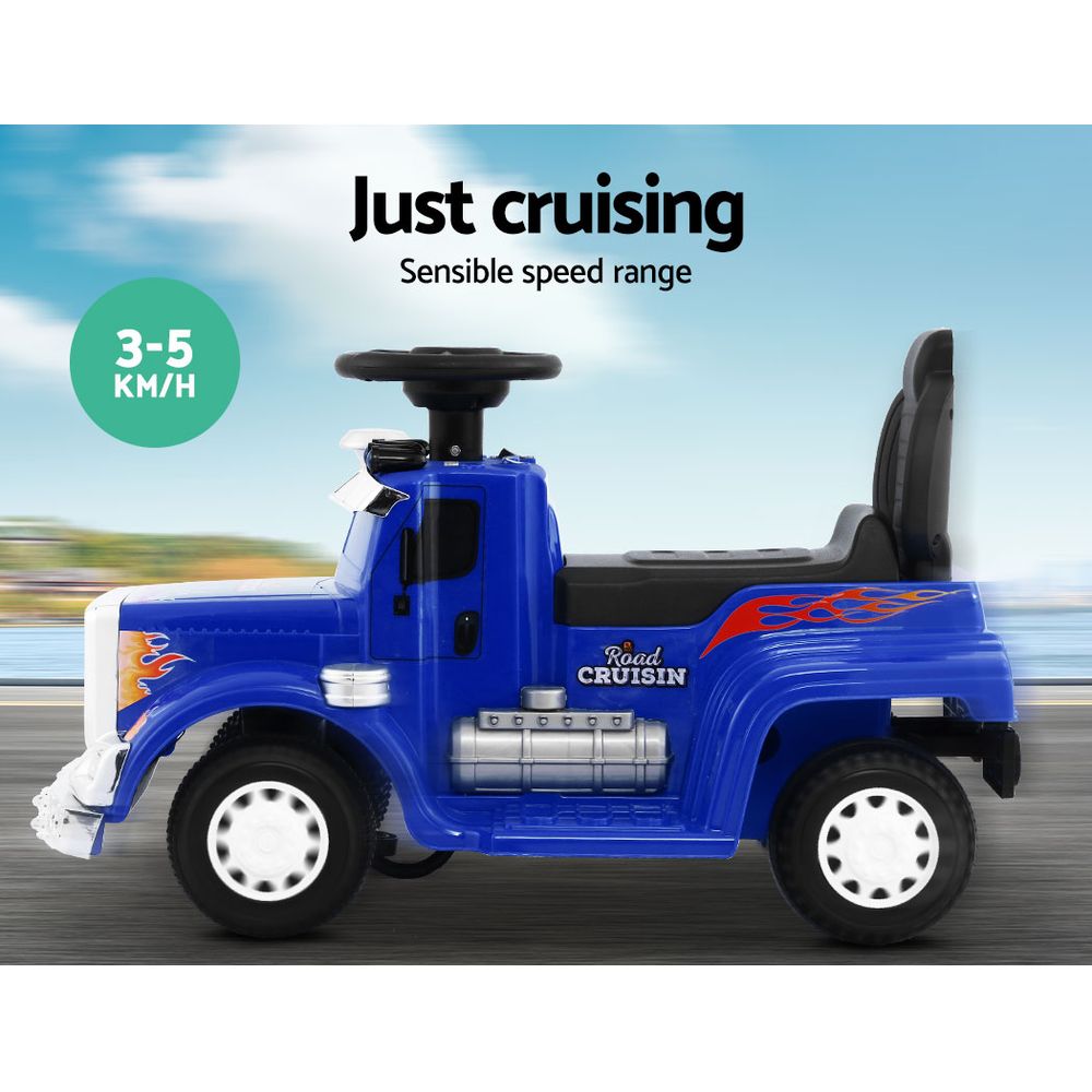 6V Kids Electric Ride-On Truck, Blue