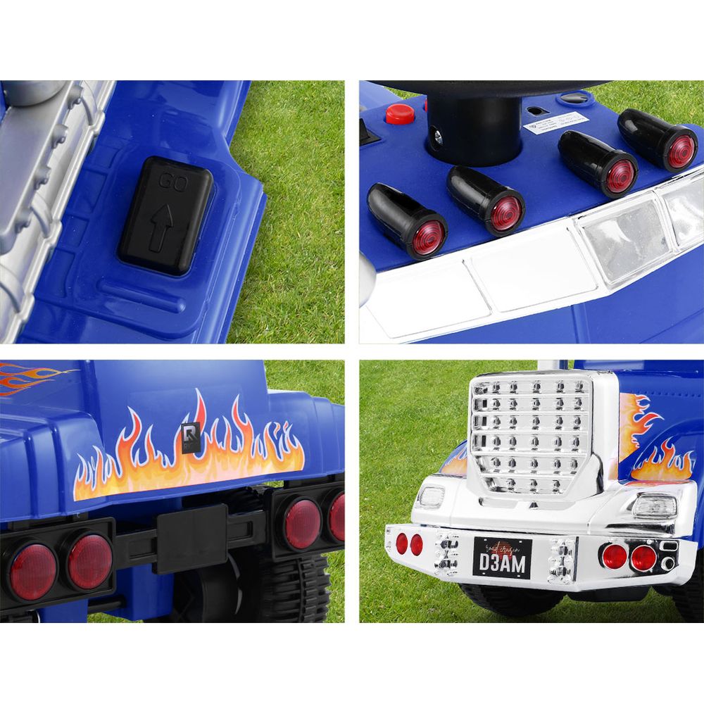 6V Kids Electric Ride-On Truck, Blue