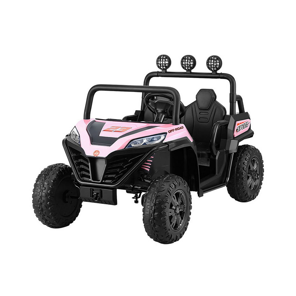 12V Kids Electric Ride On UTV with Parental Remote - Pink