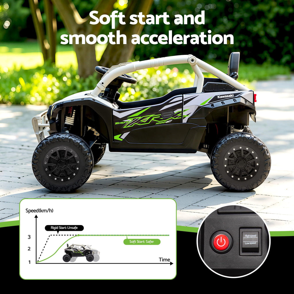 12V Licensed Kawasaki KRX1000 Kids Electric Off Road Ride On