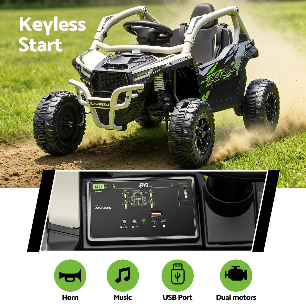 12V Licensed Kawasaki KRX1000 Kids Electric Off Road Ride On