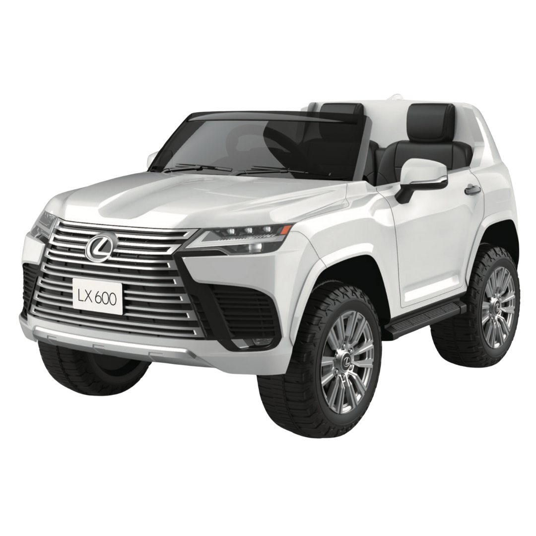 Lexus 600 12V Kids Electric Ride-On Car, White