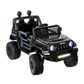 12V Jeep-Inspired Kids Electric Ride-On Car, Black