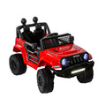12V Jeep-Inspired Kids Electric Ride-On Car, Red