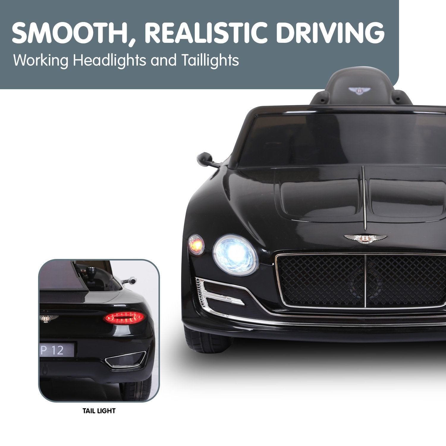 Bentley EXP 12 Speed 6E 6V Kids Electric Ride-On Car, Black
