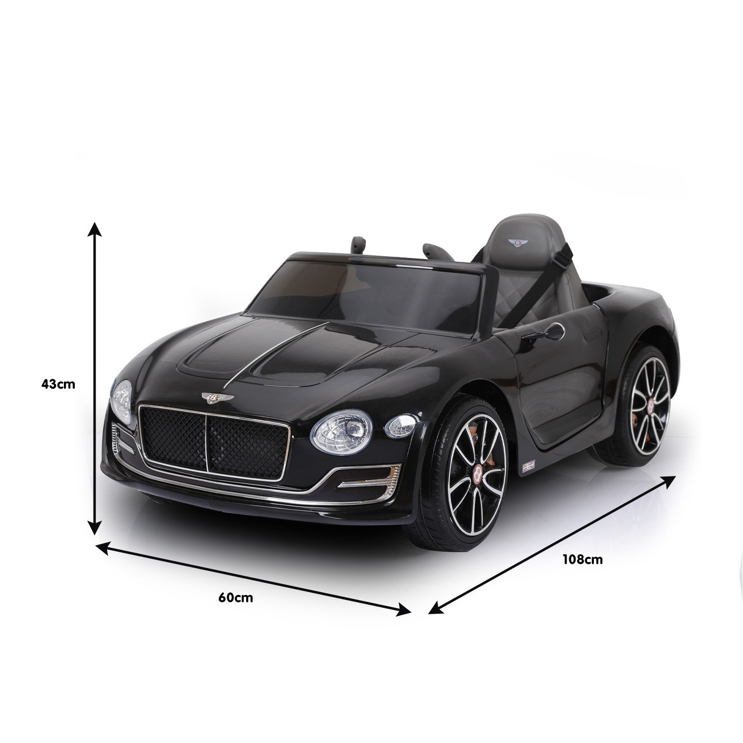 Bentley EXP 12 Speed 6E 6V Kids Electric Ride-On Car, Black