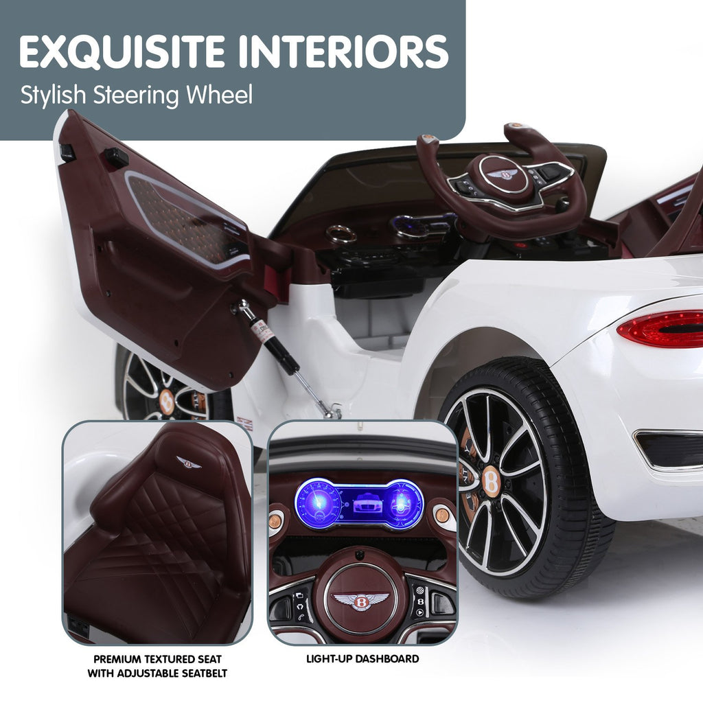 Bentley EXP 12 Speed 6E 6V Kids Electric Ride-On Car, White