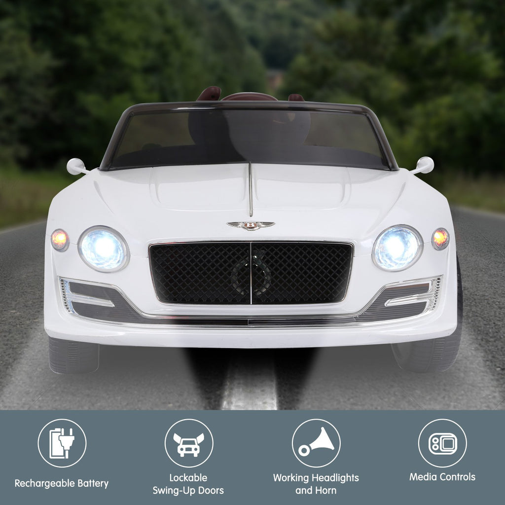 Bentley EXP 12 Speed 6E 6V Kids Electric Ride-On Car, White