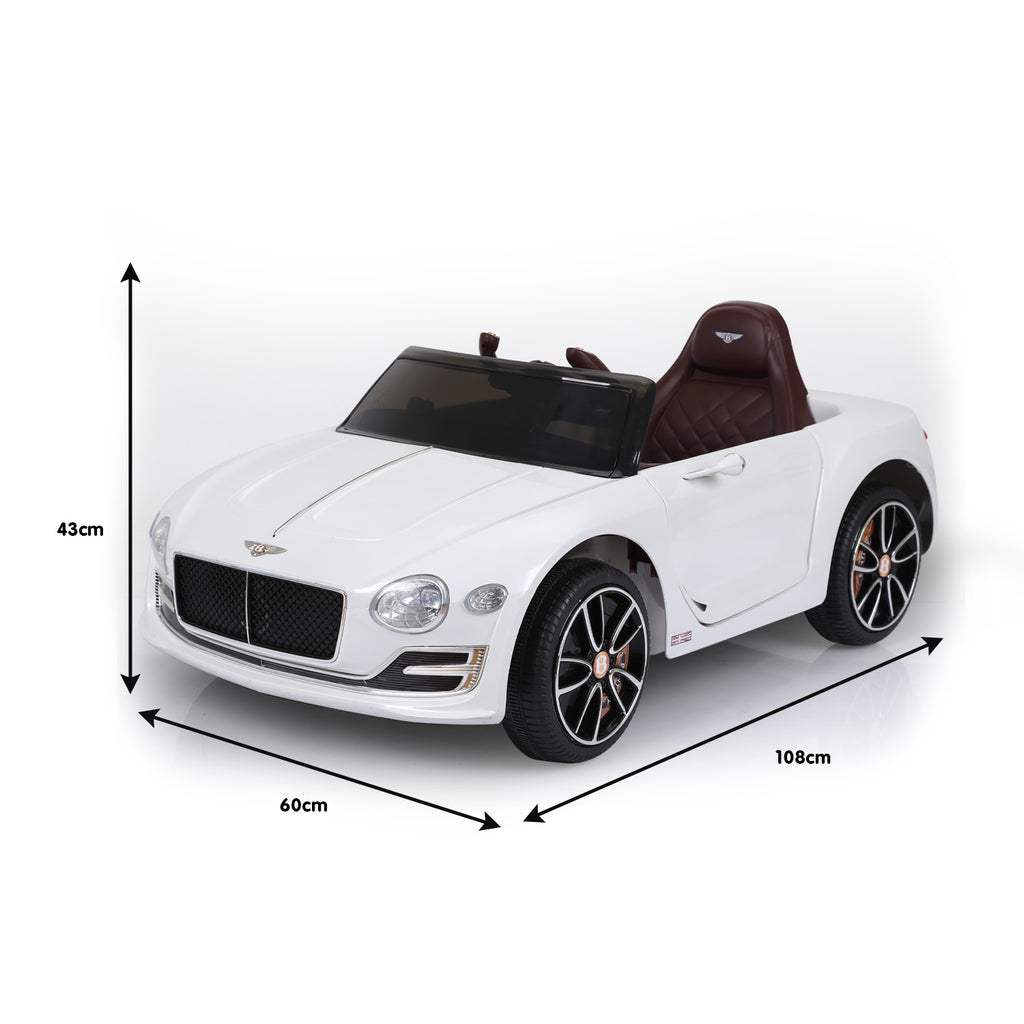 Bentley EXP 12 Speed 6E 6V Kids Electric Ride-On Car, White