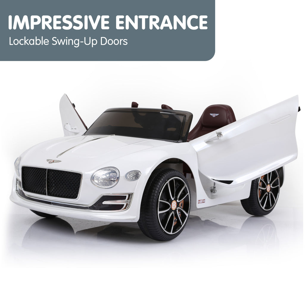 Bentley EXP 12 Speed 6E 6V Kids Electric Ride-On Car, White