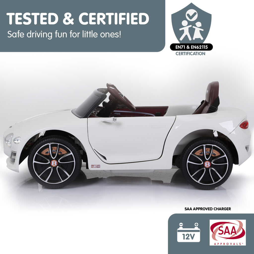 Bentley EXP 12 Speed 6E 6V Kids Electric Ride-On Car, White
