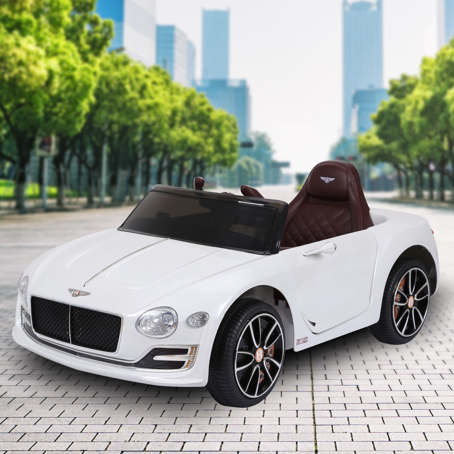 Bentley EXP 12 Speed 6E 6V Kids Electric Ride-On Car, White