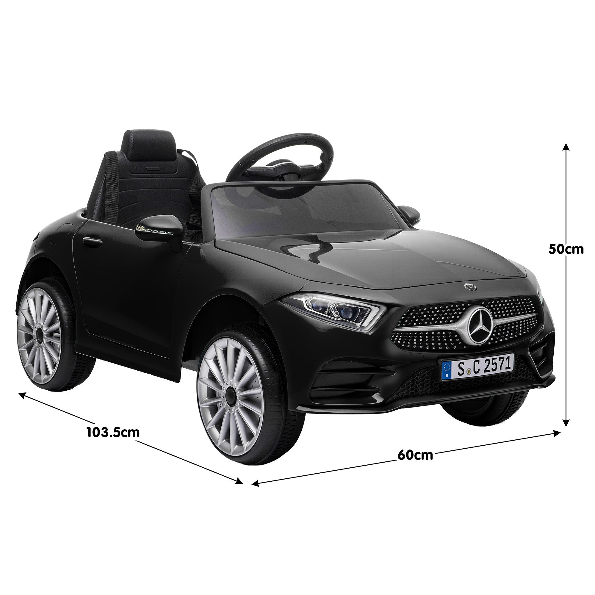 Mercedes-Benz CLS 350 12V Kids Electric Ride-On Car, Black