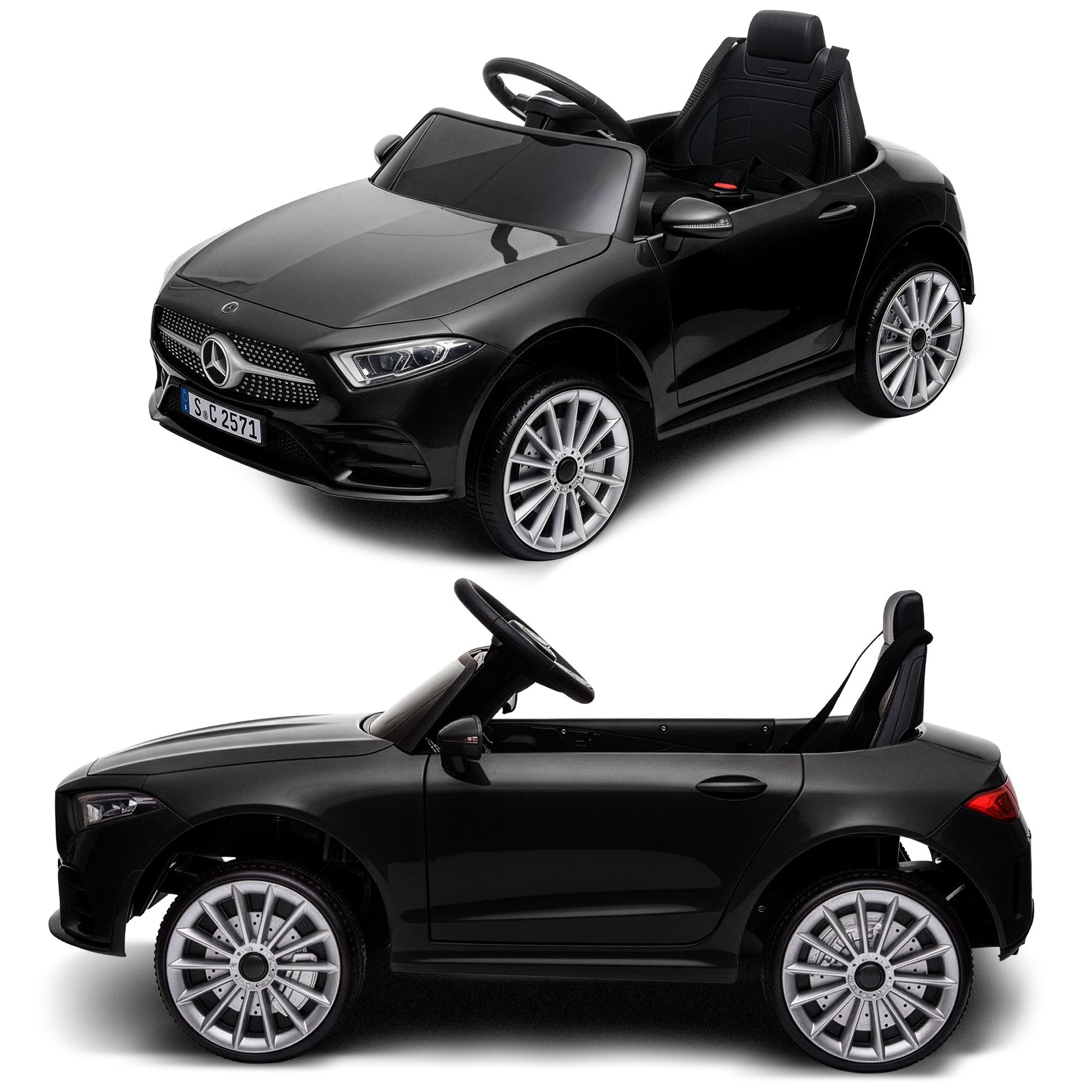 Mercedes-Benz CLS 350 12V Kids Electric Ride-On Car, Black
