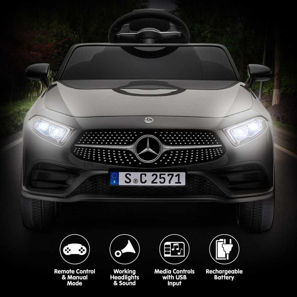 Mercedes-Benz CLS 350 12V Kids Electric Ride-On Car, Black