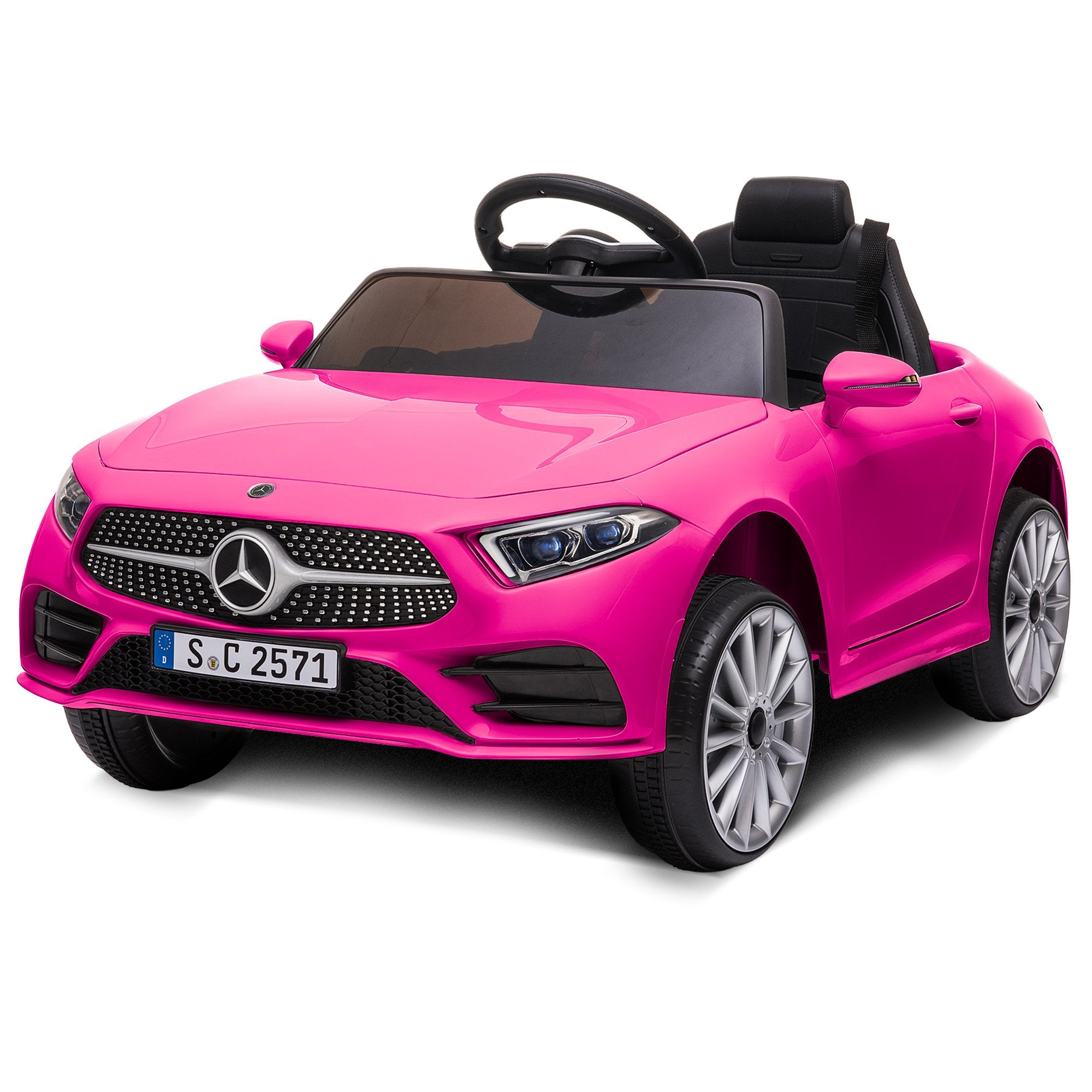 Mercedes-Benz CLS 350 12V Kids Electric Ride-On Car, Pink