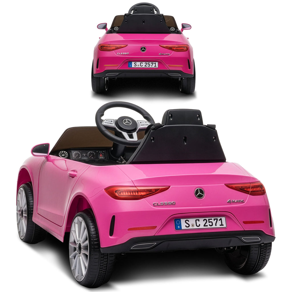 Mercedes-Benz CLS 350 12V Kids Electric Ride-On Car, Pink