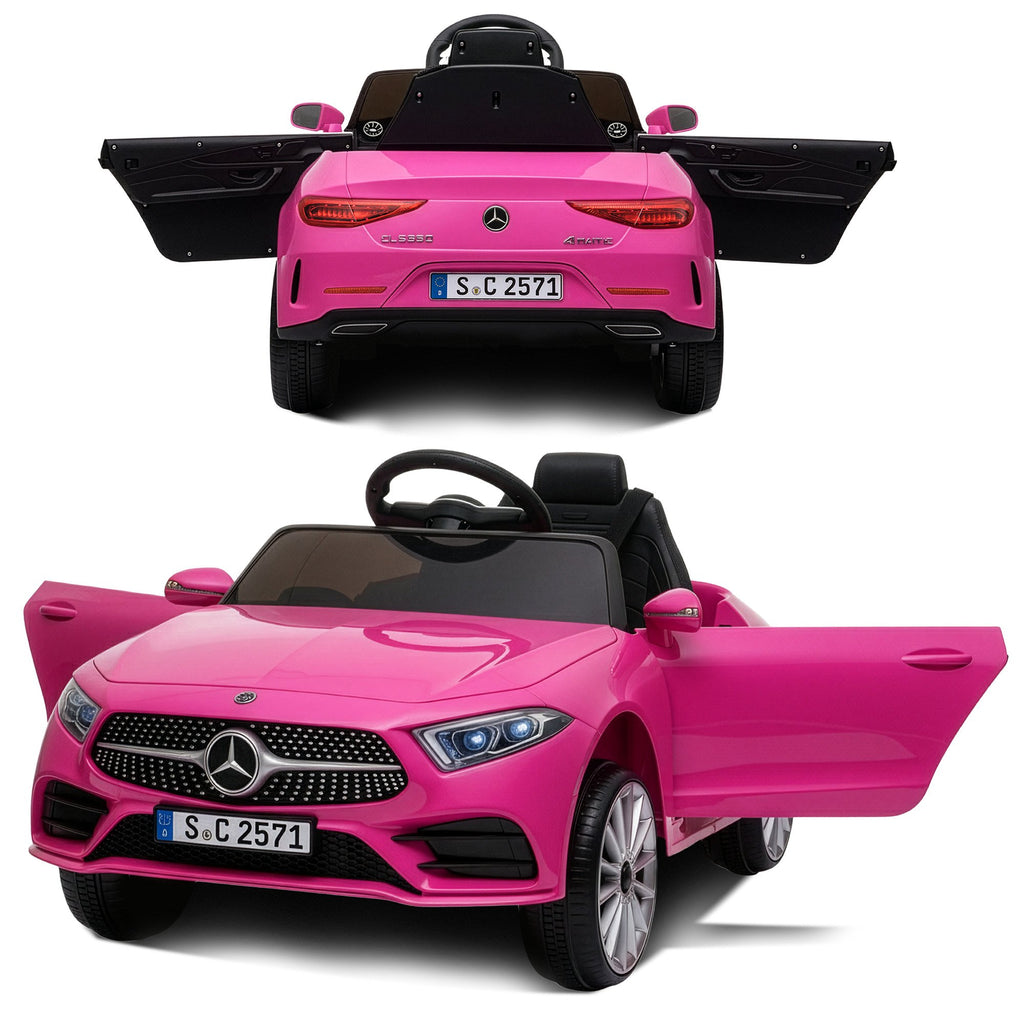 Mercedes-Benz CLS 350 12V Kids Electric Ride-On Car, Pink