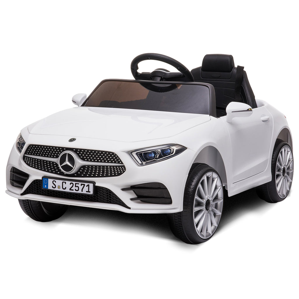 Mercedes-Benz CLS 350 12V Kids Electric Ride-On Car, White