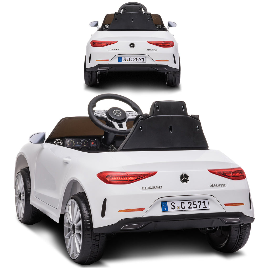 Mercedes-Benz CLS 350 12V Kids Electric Ride-On Car, White