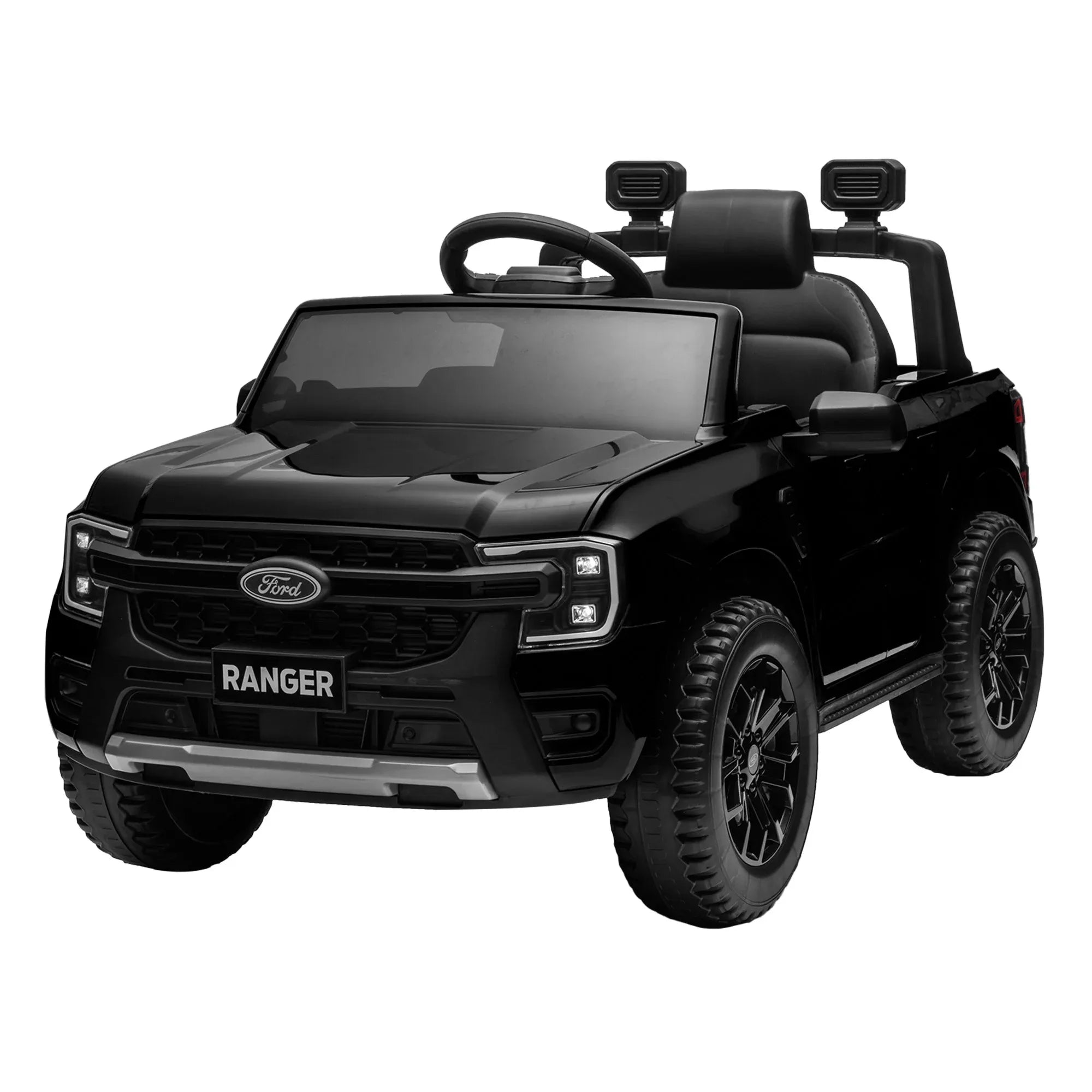 Ford Ranger 12V Kids Electric Ride-On Car, Black