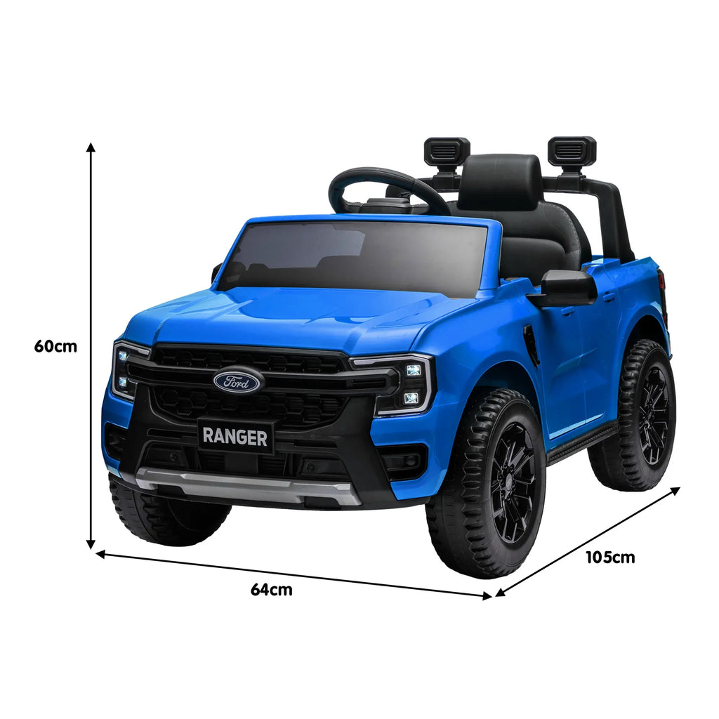 Ford Ranger 12V Kids Electric Ride-On Car, Blue