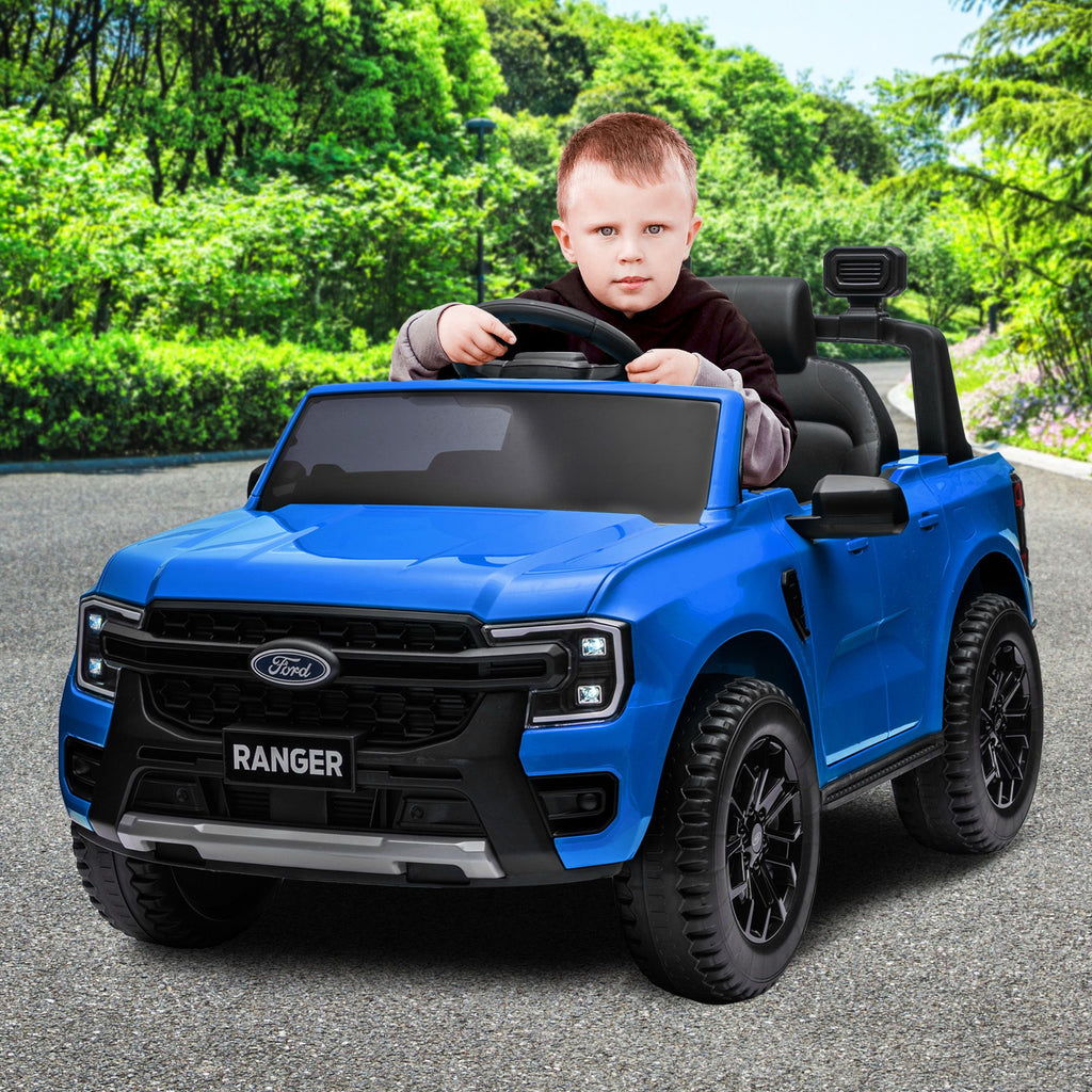 Ford Ranger 12V Kids Electric Ride-On Car, Blue