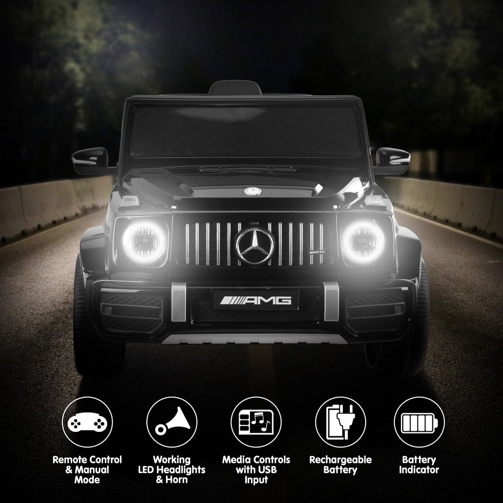 Mercedes-Benz AMG G63 12V Kids Electric Ride-On Car, Black