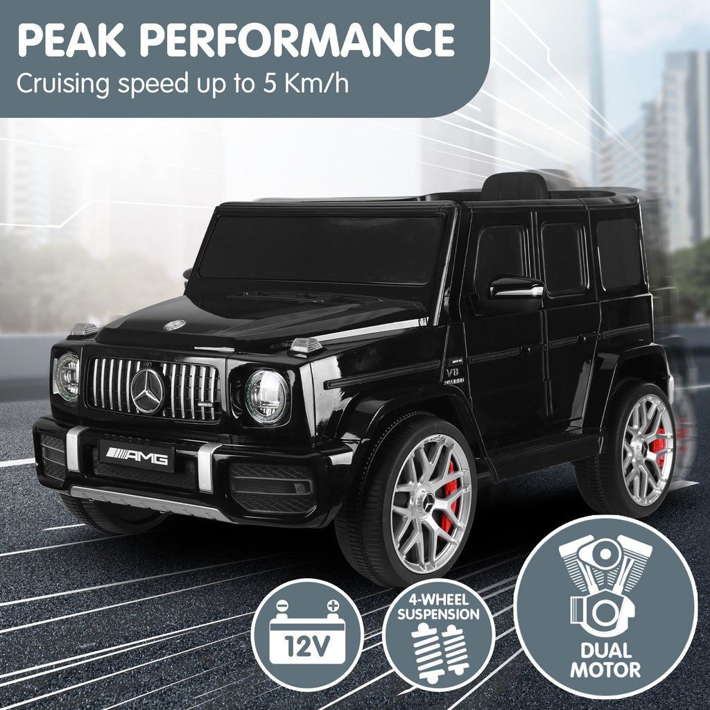 Mercedes-Benz AMG G63 12V Kids Electric Ride-On Car, Black