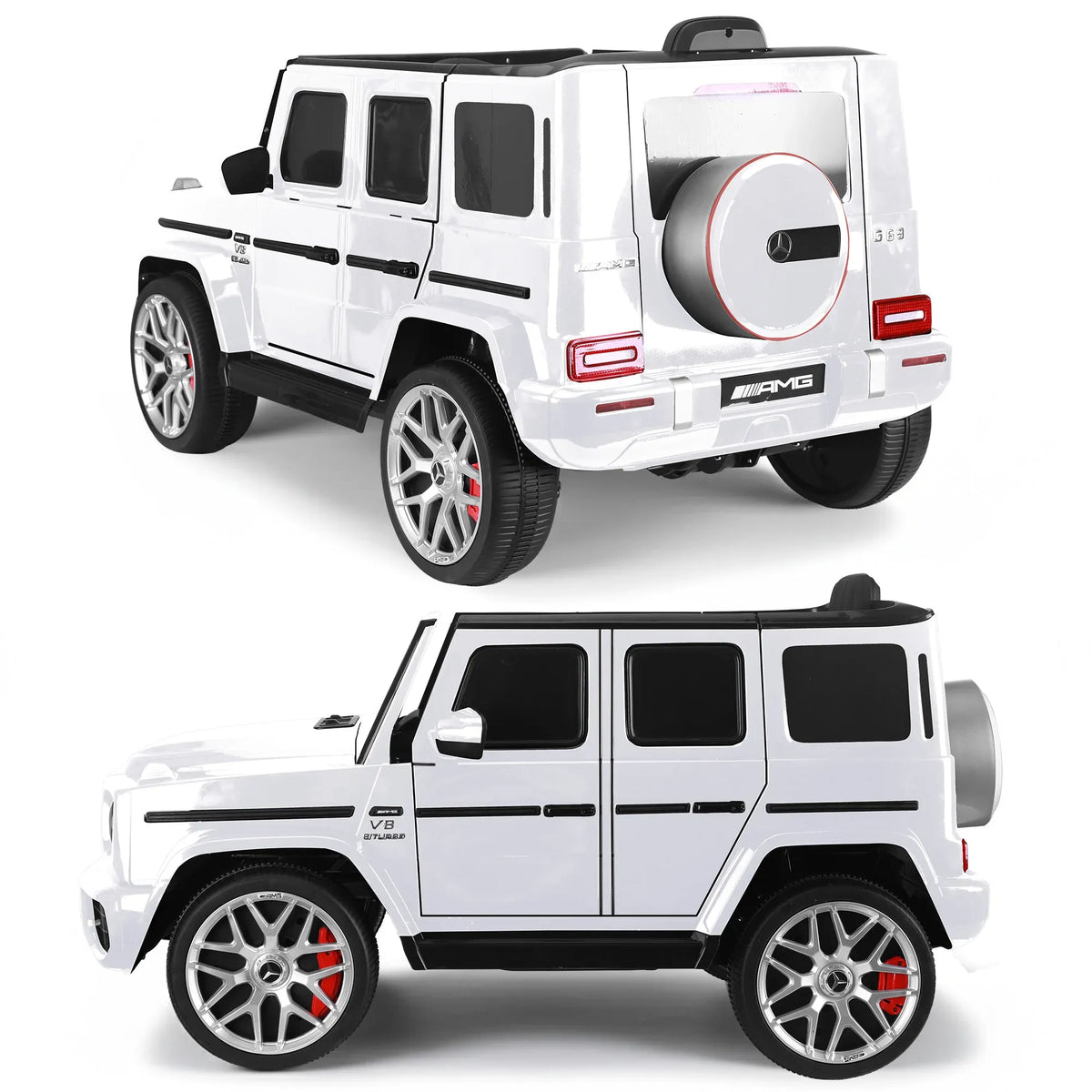 Mercedes-Benz AMG G63 12V Kids Electric Ride-On Car, White